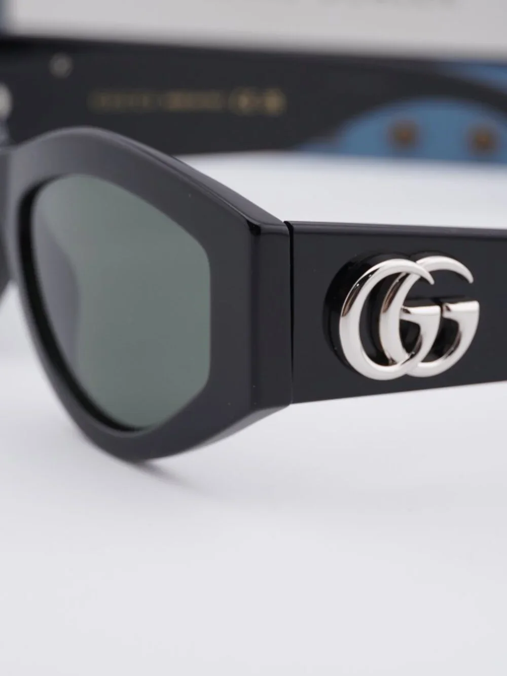 Gucci GG1951S 001 Cat Eye Sunglasses - Black/Grey